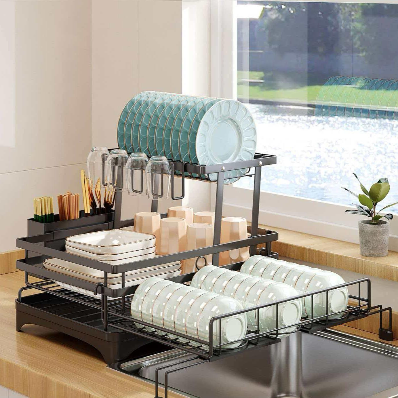 Foldable Dish Drying Rack
