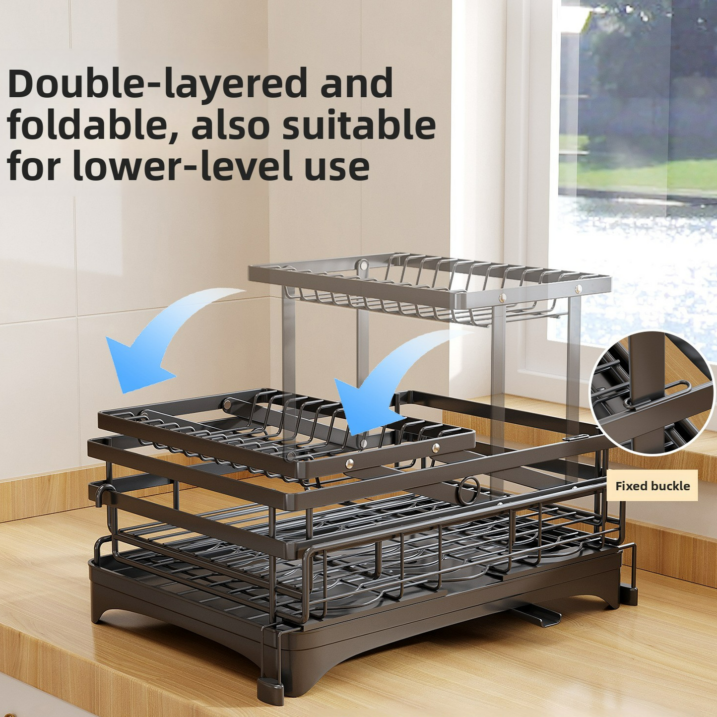 Foldable Dish Drying Rack